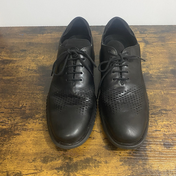 Cole Haan ZeroGrand Laser Wingtip‎ Oxfords Sz 12M Black C23832 - Picture 1 of 16